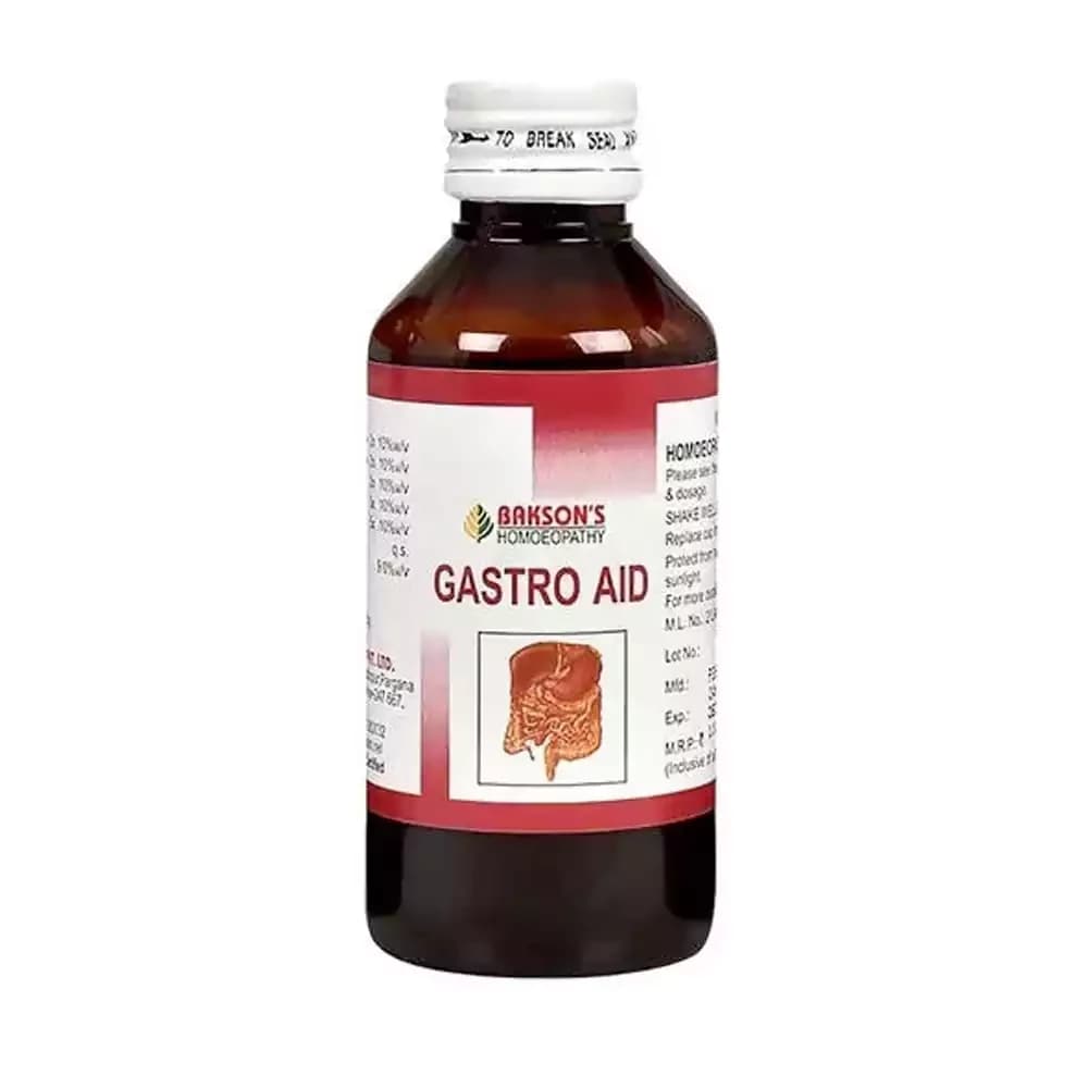 Bakson's Homeopathy Gastro Aid Syrup 115 ml Main Image