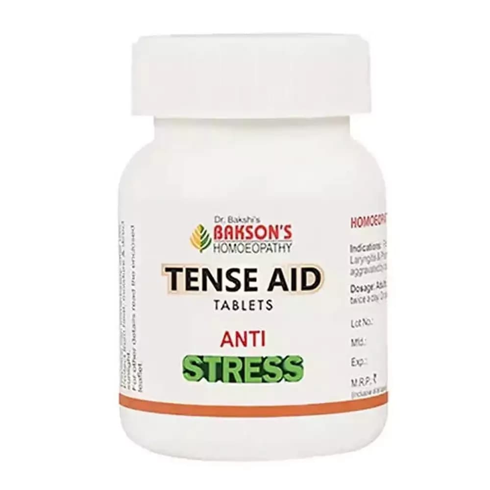 Bakson's Homeopathy Tense Aid Tablets 75 Tablets Main Image