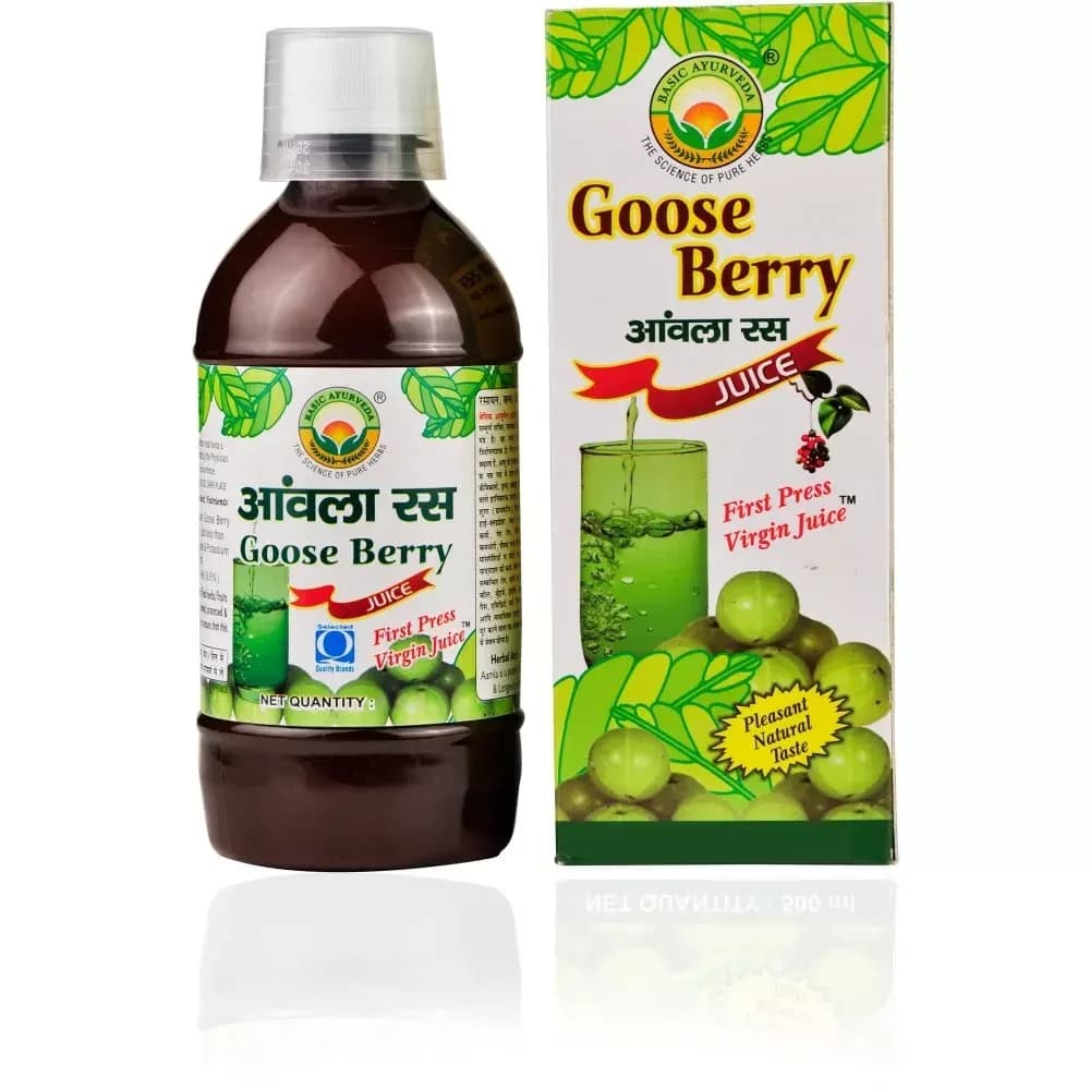 Basic Ayurveda Amla Juice (Goose Berry) bottle
