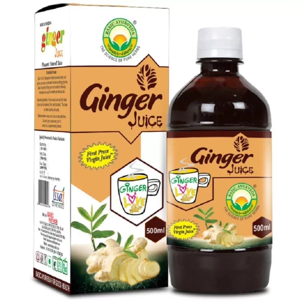 Basic Ayurveda Ginger Juice 500 ml bottle