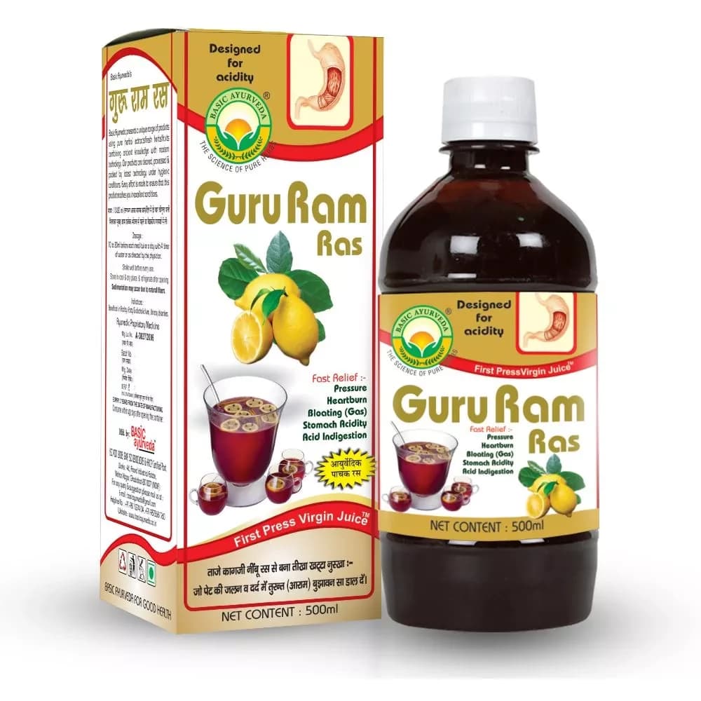 Basic Ayurveda Gururam Ras 500 ml bottle