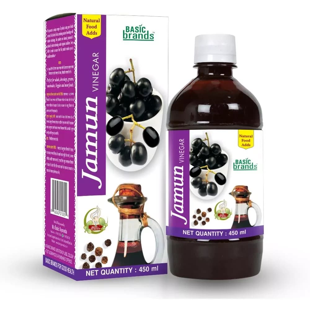 Basic Ayurveda Jamun Vinegar 450 ml bottle