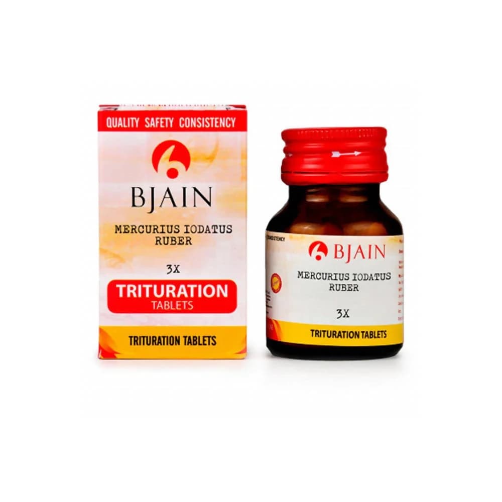 Bjain Homeopathy Mercurius Iodatus Ruber Trituration Tablets 25 g 3X Main Image
