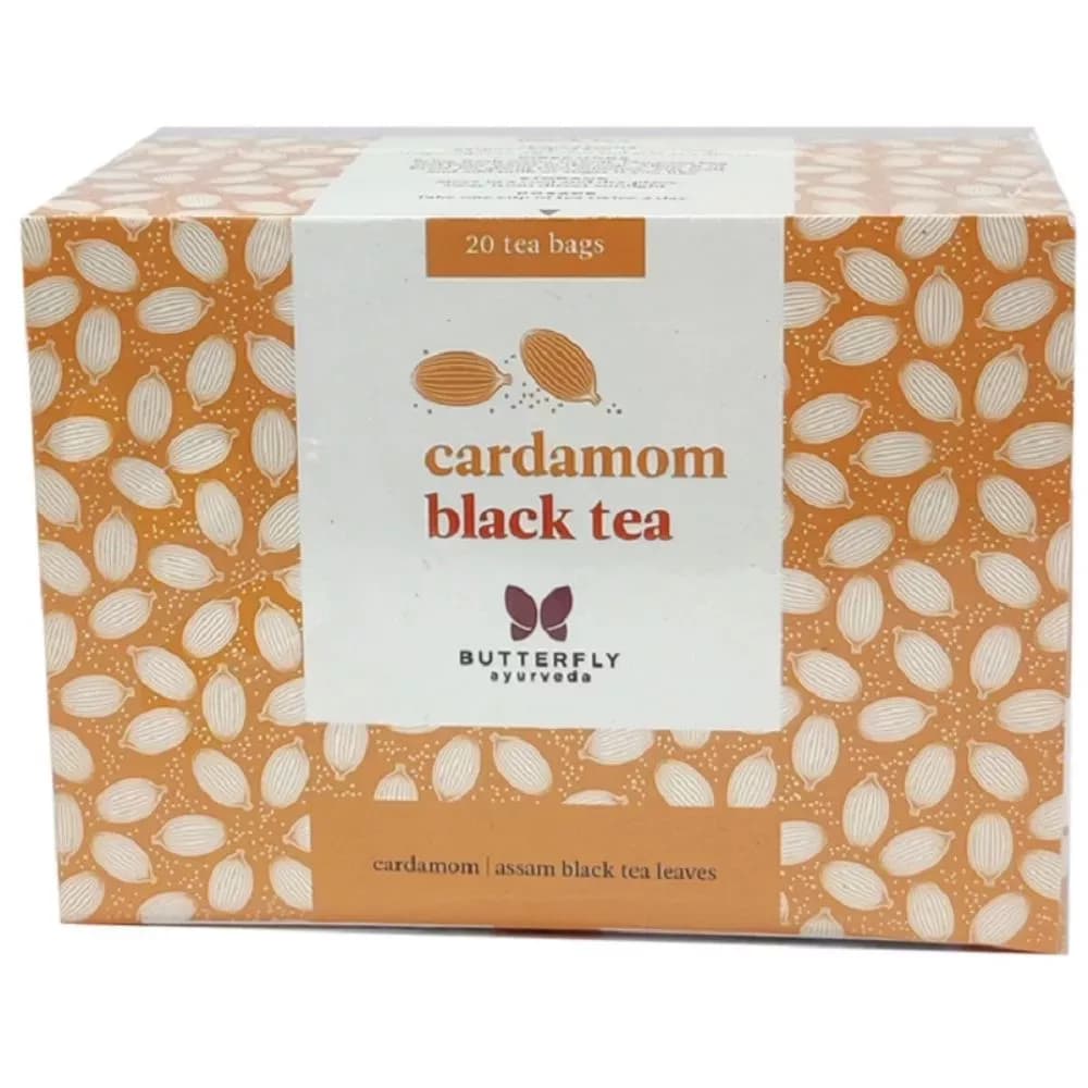 Butterfly Ayurveda Cardamom Black Tea 20 Sachet Main Image
