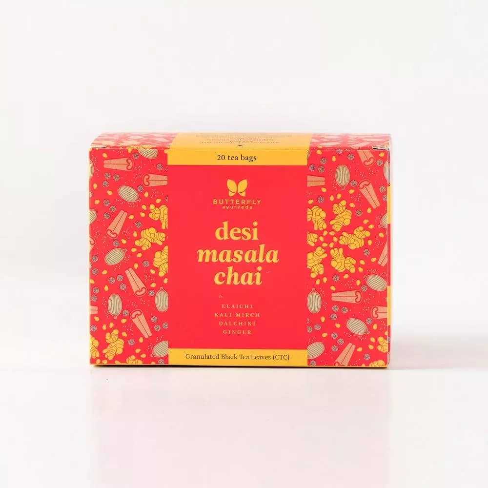 Butterfly Ayurveda Desi Masala Chai 20 Sachets Main Image