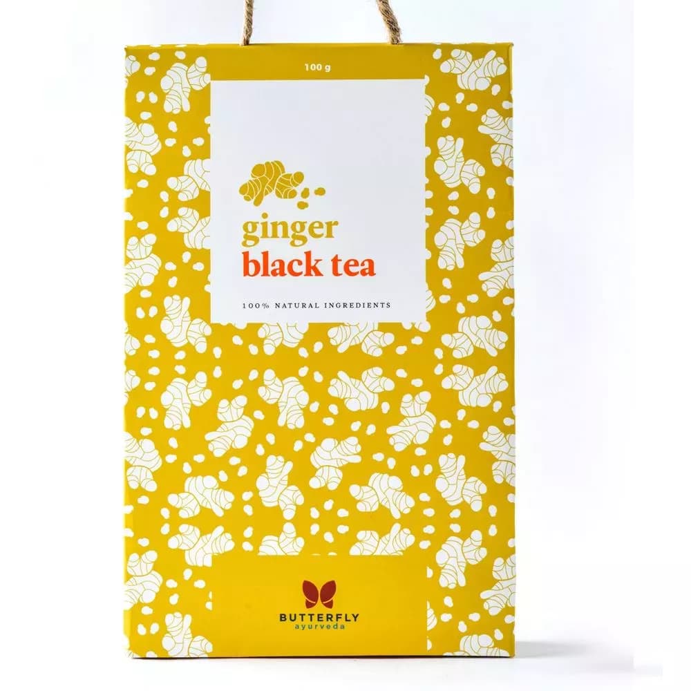 Butterfly Ayurveda Ginger Black Tea 100 g Powder Main Image