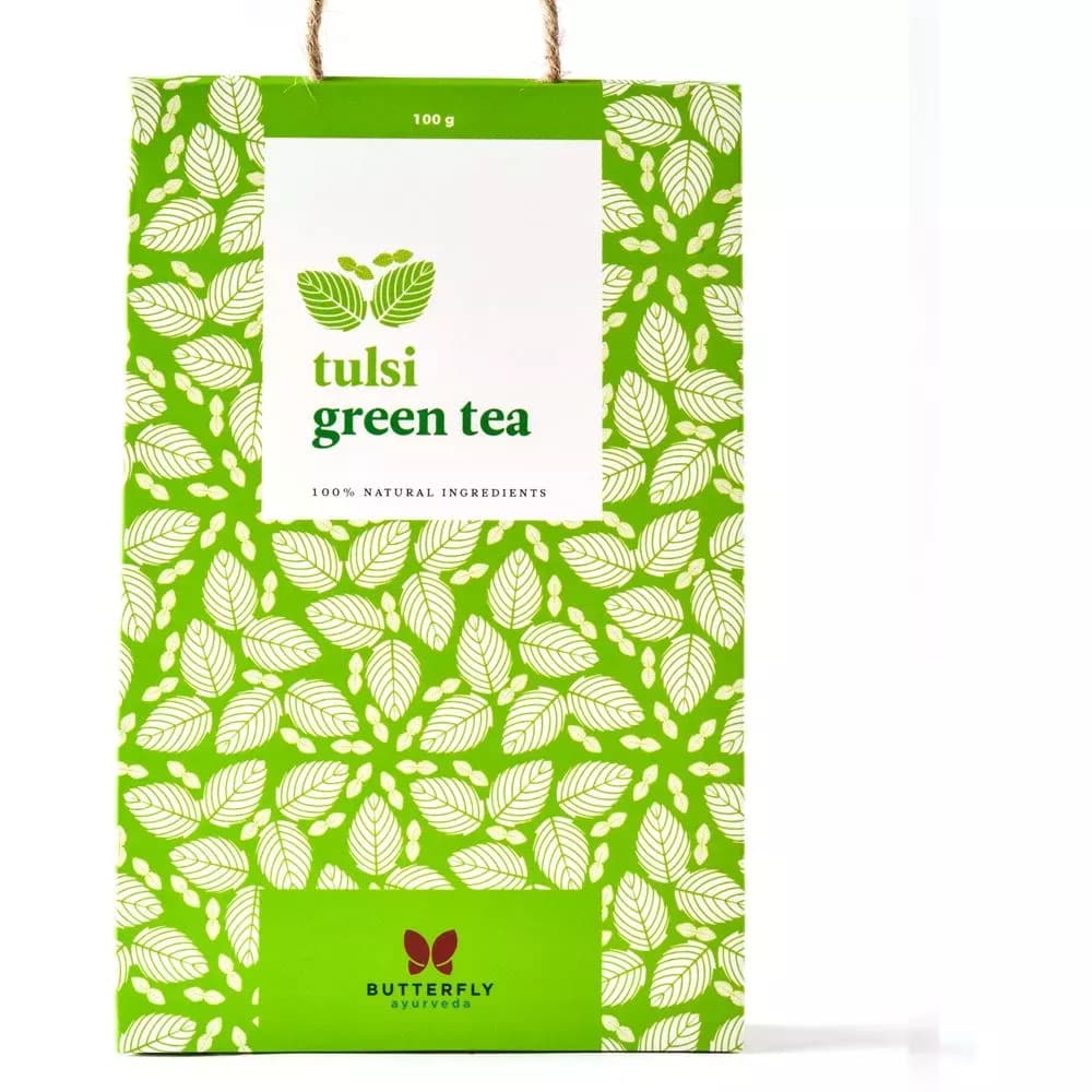 Butterfly Ayurveda Tulsi Green Tea 100 g Main Image