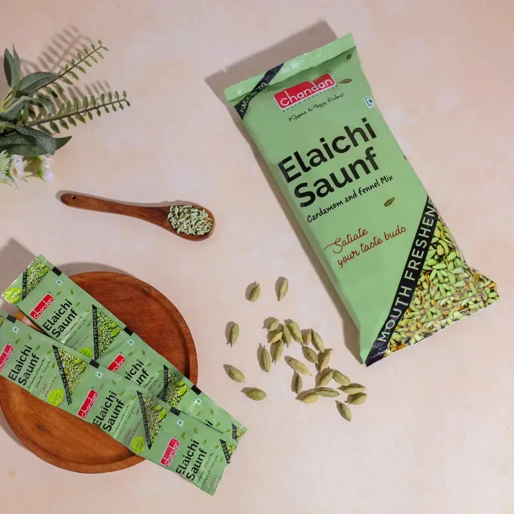 Chandan Mukhwas Elaichi Saunf — 50 Sachets