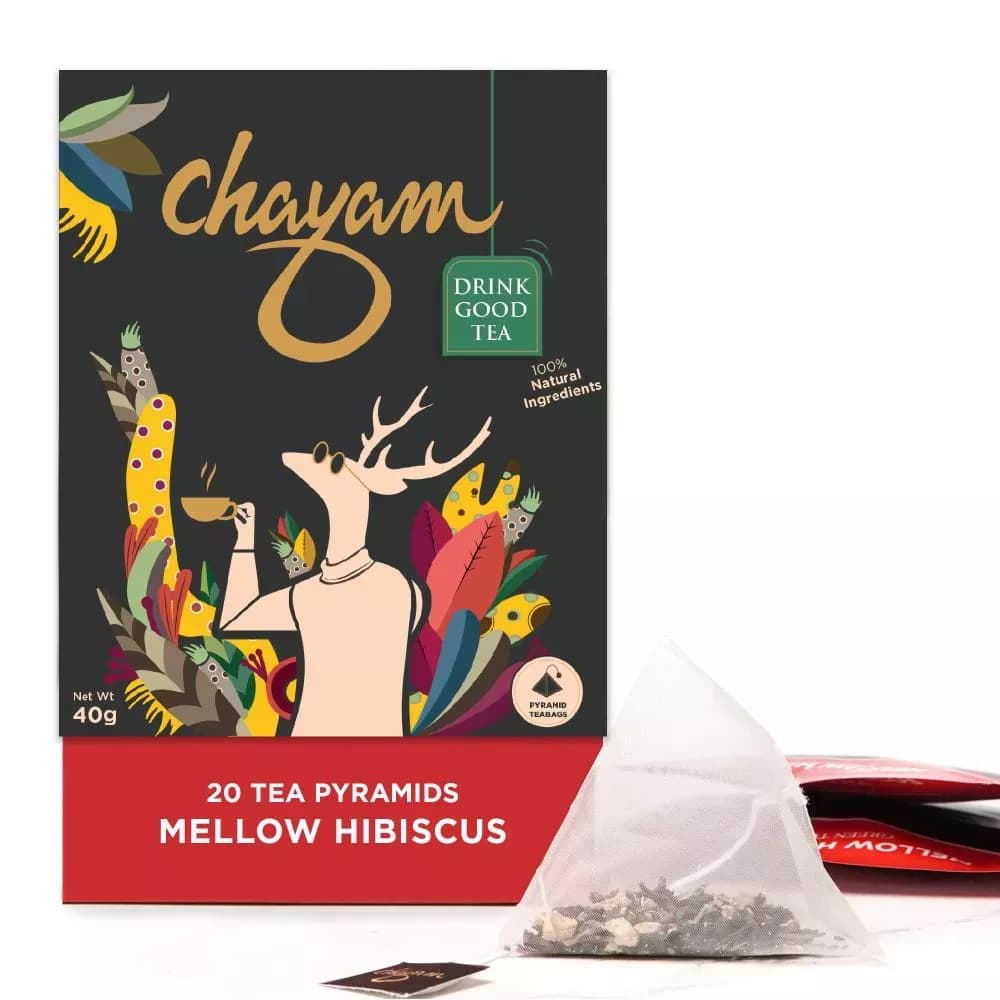 Chayam Natural Herbal Mellow Hibiscus Herbal Tea 20 Sachet Main Image