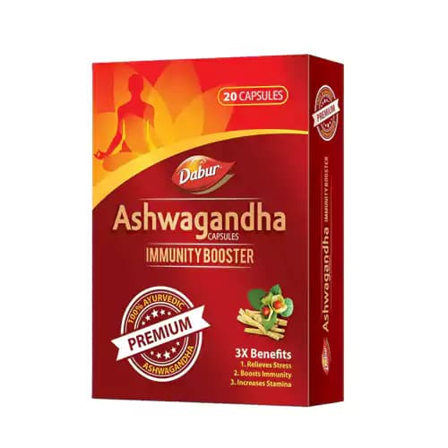 Dabur ashwagandha capsules 20 capsules shopindianproductsa
