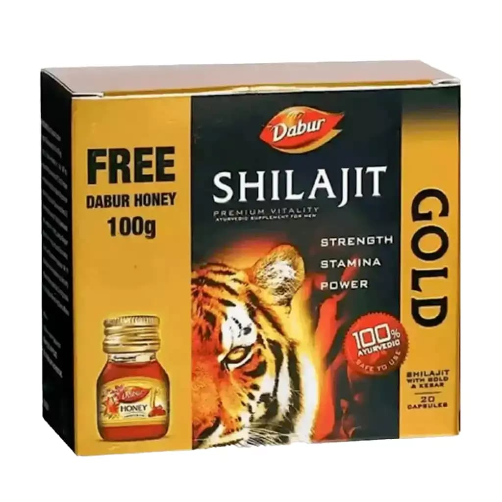 Dabur sj gold free honey 100g 20 capsules shopindianproductsa