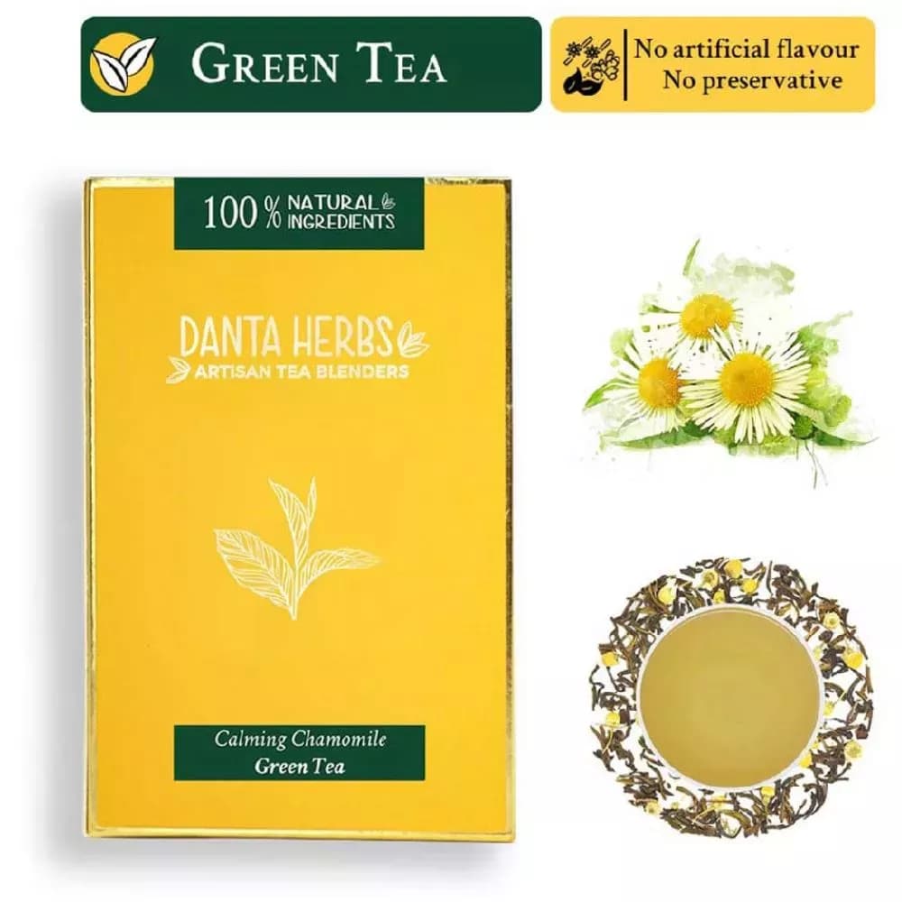 Danta Herbs Calming Chamomile Green Tea 100 g Main Image