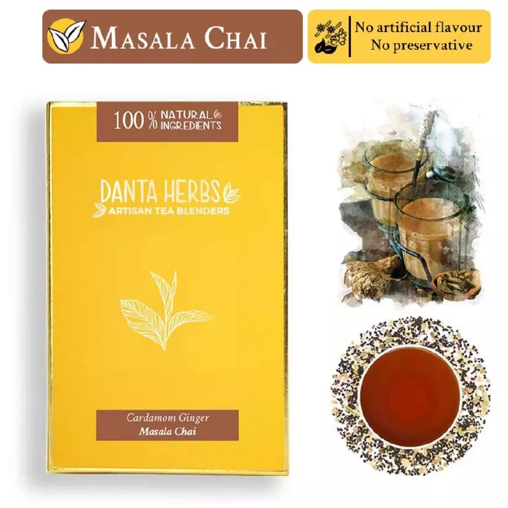 Danta Herbs Cardamom Ginger Masala Chai 100 g Powder Main Image