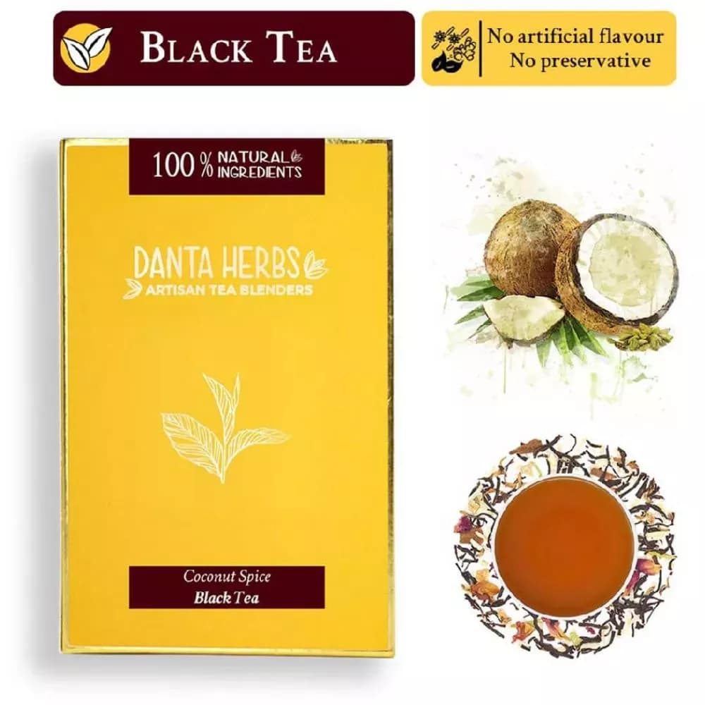 Danta Herbs Coconut Spice Chai Black Tea 100 g Powder Main Image