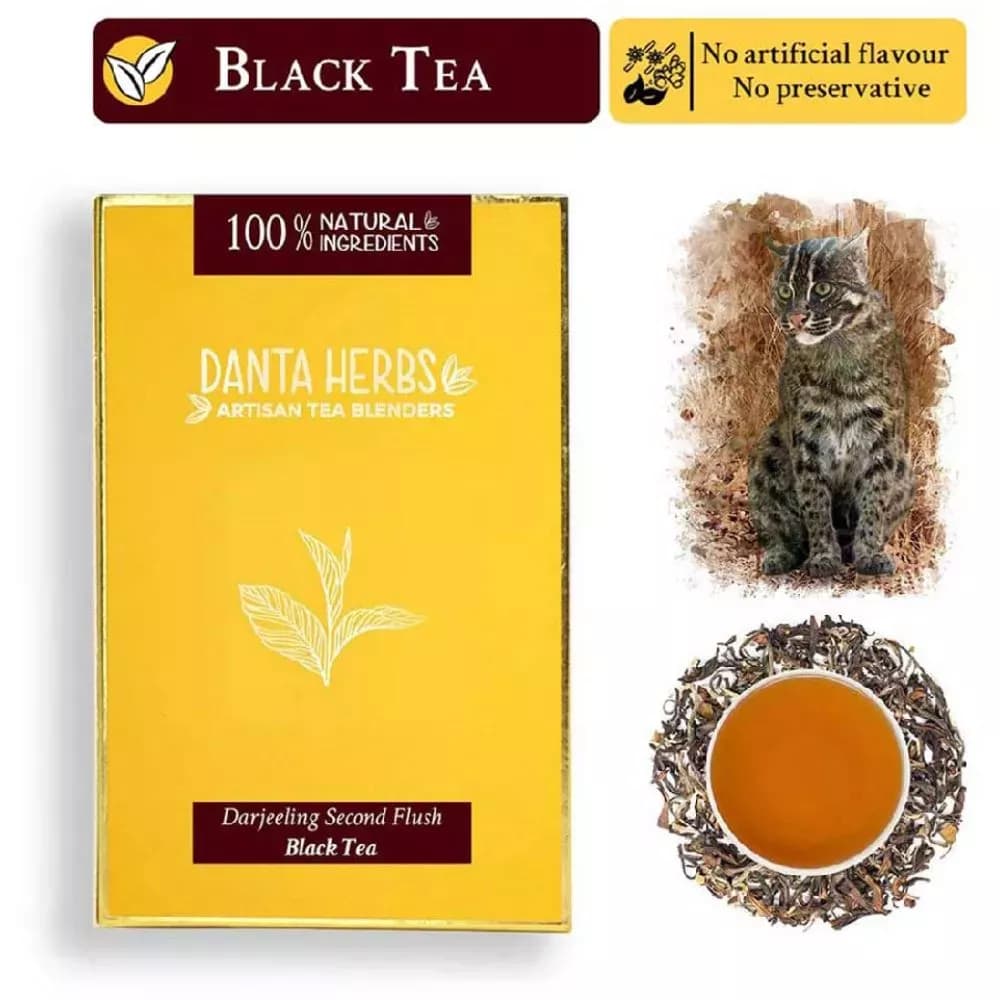 Danta Herbs Darjeeling Second Flush Black Tea 100 g Powder Main Image