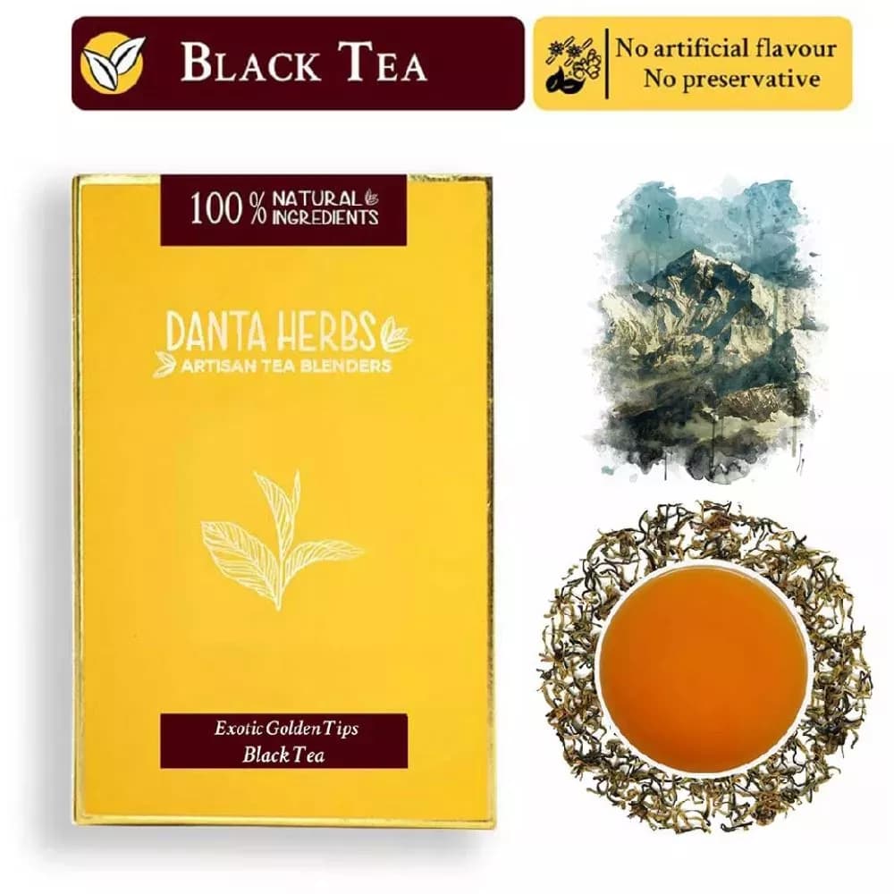 Danta Herbs Exotic Golden Tips Black Tea 100 g Powder Main Image