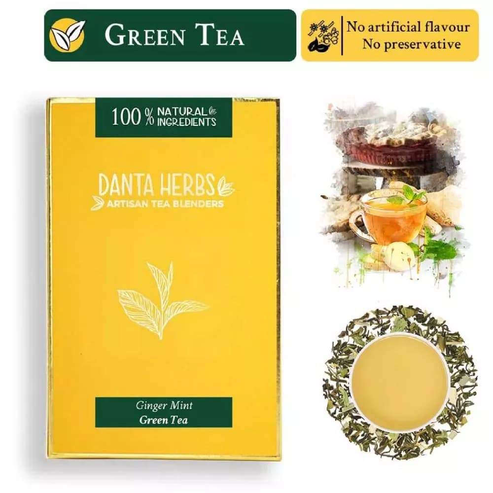 Danta Herbs Ginger Mint Green Tea 100 g Main Image