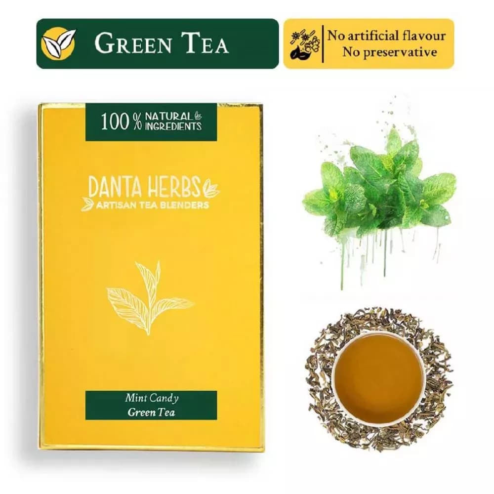 Danta Herbs Mint Candy Green Tea 100 g Main Image