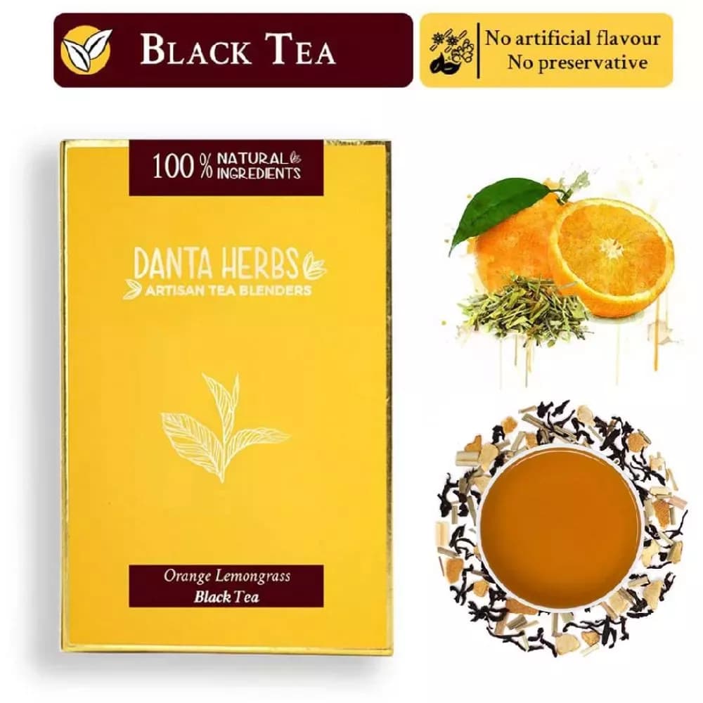 Danta Herbs Orange Lemongrass Black Tea 100 g Powder Main Image