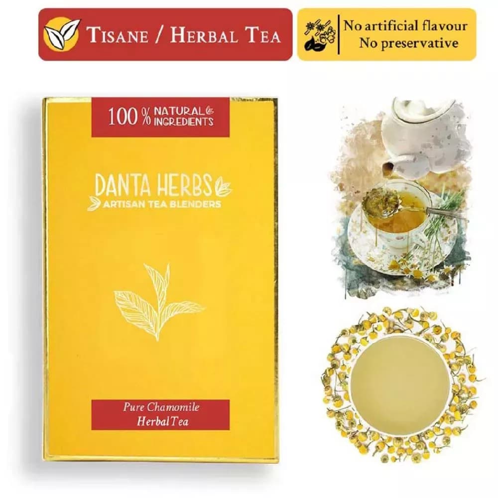 Danta Herbs Pure Chamomile Herbal Tea 50 g Powder Main Image