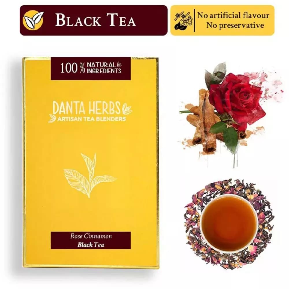 Danta Herbs Rose Cinnamon Black Tea 100 g Powder Main Image