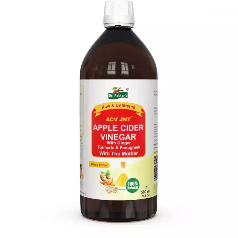 Dr Patkars Apple Cider Vinegar with Ginger, Turmeric & Fenugreek 500 ml bottle