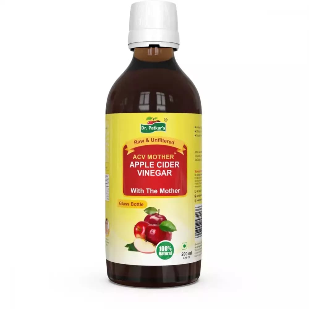 Dr Patkars Apple Cider Vinegar with Mother Vinegar 200 ml bottle