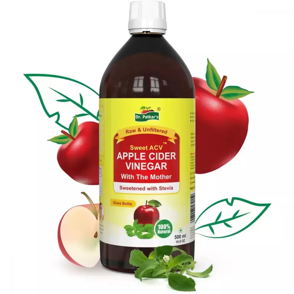 Dr Patkars Apple Cider Vinegar with Stevia 500 ml bottle