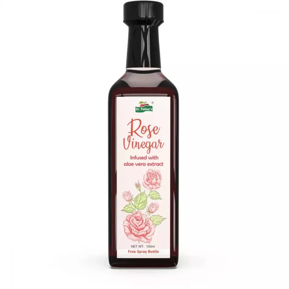 Dr Patkars Rose Vinegar Infused With Aloevera Extract 100 ml bottle