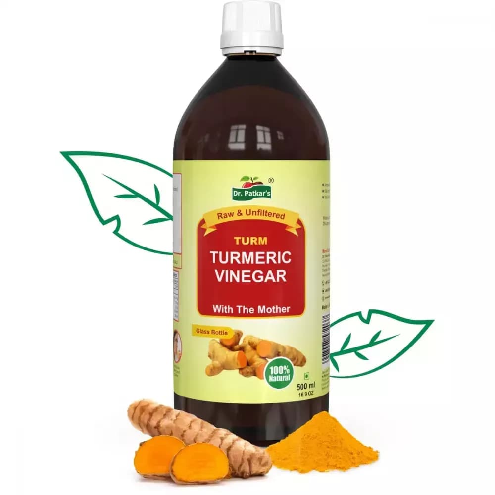 Dr Patkars Turmeric Vinegar with Turmeric & Black Pepper Extracts (Piperine) 500 ml bottle