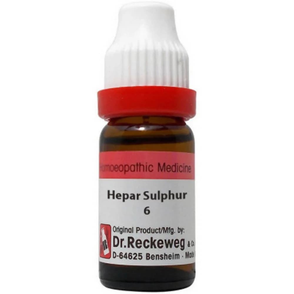 Dr. Reckeweg Hepar Sulphur Dilution 11 ml 6 CH Main Image