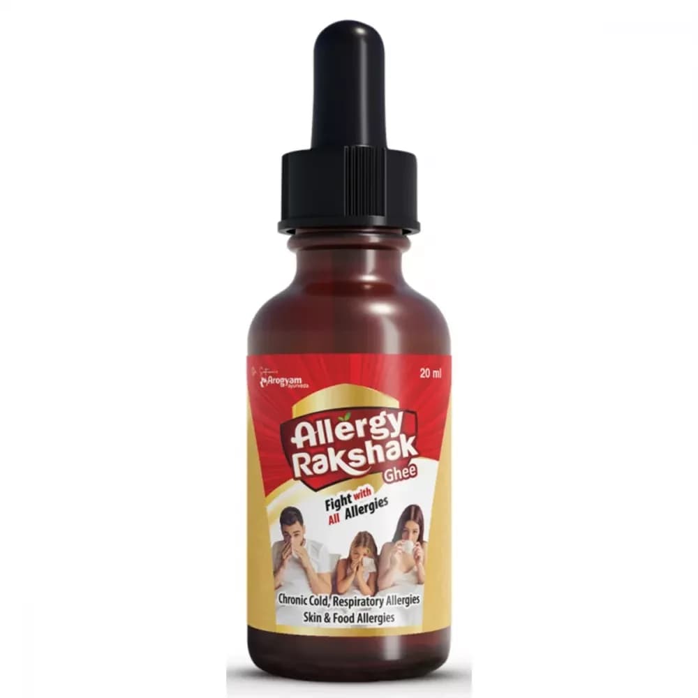 Dr Satnam's Arogyam Ayurveda Allergy Rakshak Ghee 20 ml bottle
