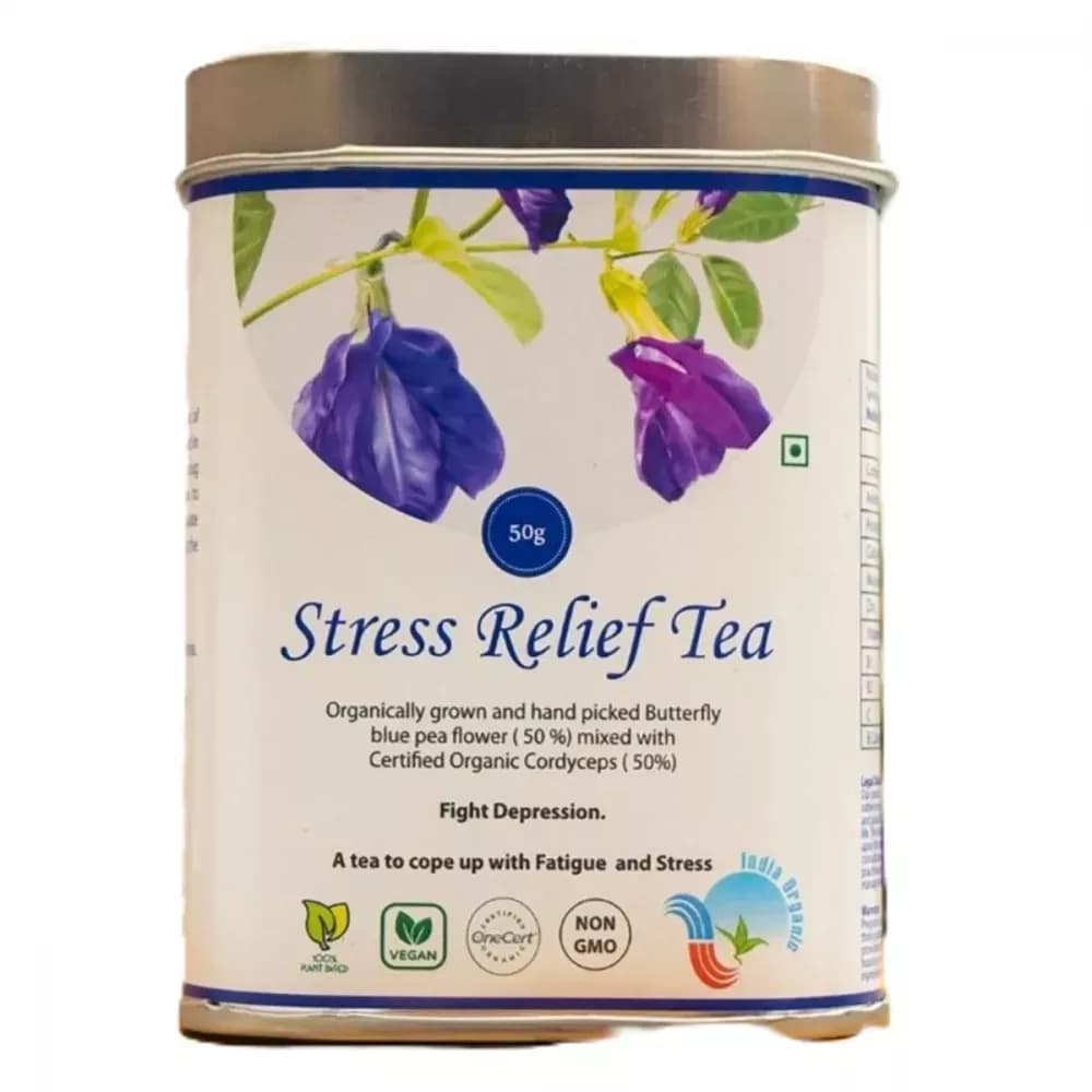 Elinor Organics Stress Relief Tea Cordyceps Blue Tea 50 g Main Image