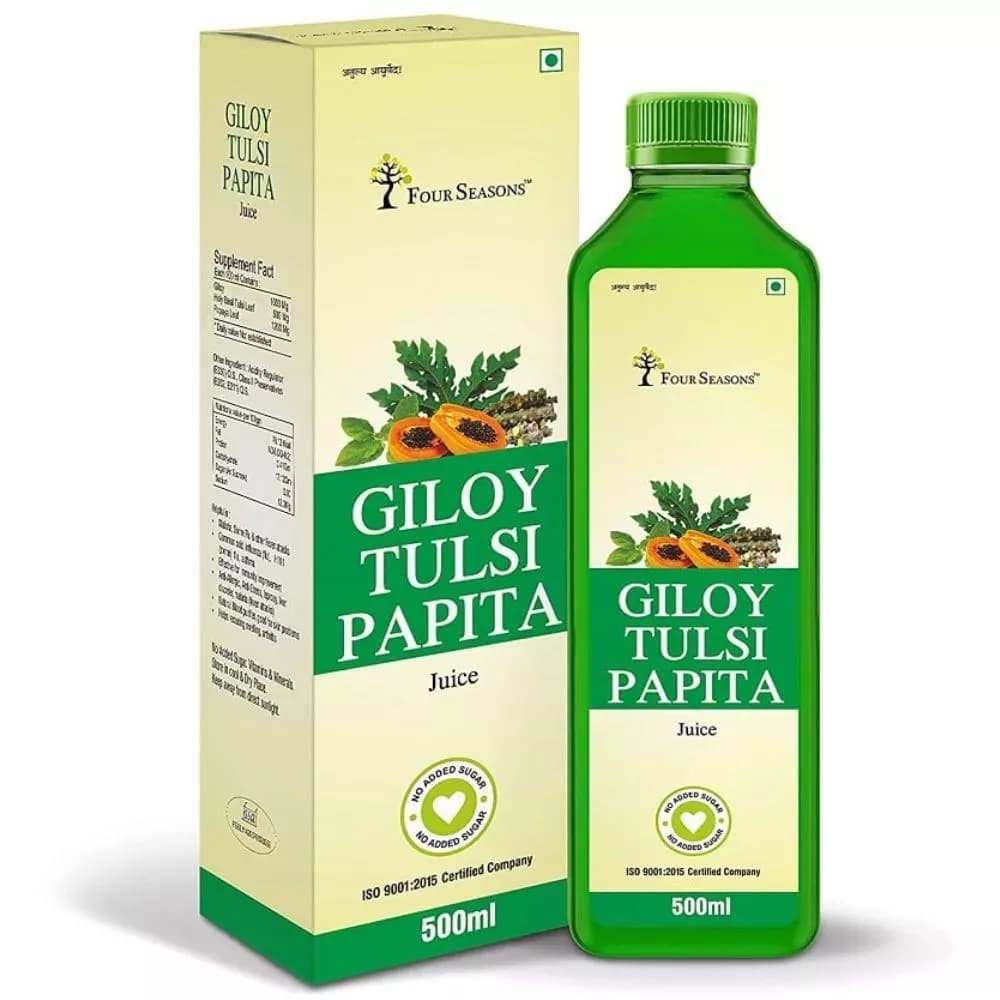 Four Seasons Tulsi Giloy Papita Juice 500 ml Main Image