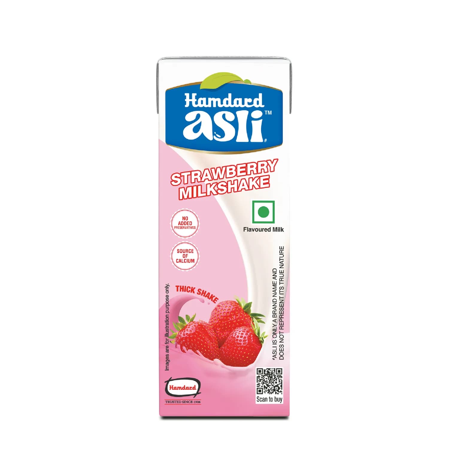 Hamdard Asli Strawberry Milk Shake 180 Ml ShopIndianProductsa