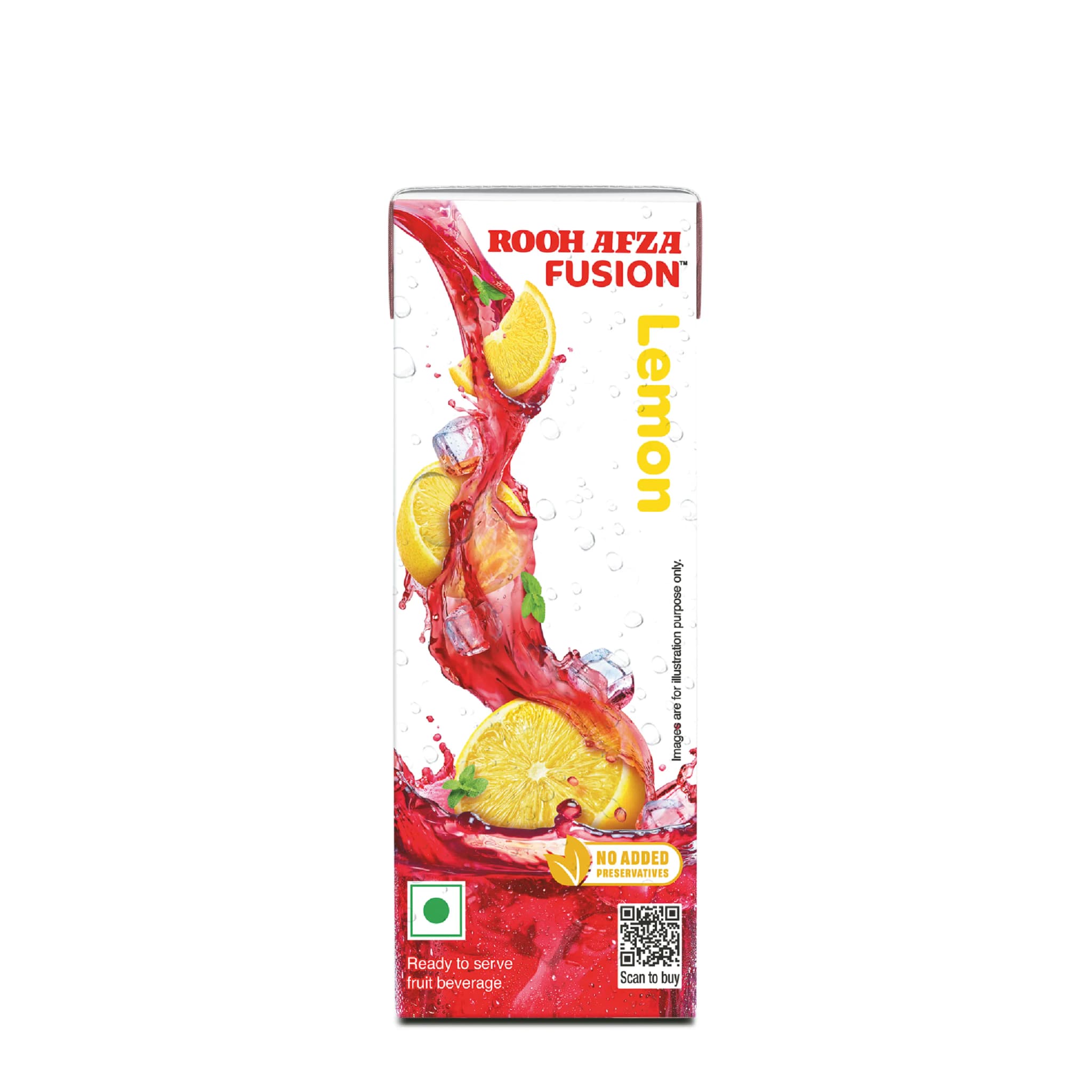 Hamdard Rooh Afza Fusion Lemon 180 Ml ShopIndianProductsa
