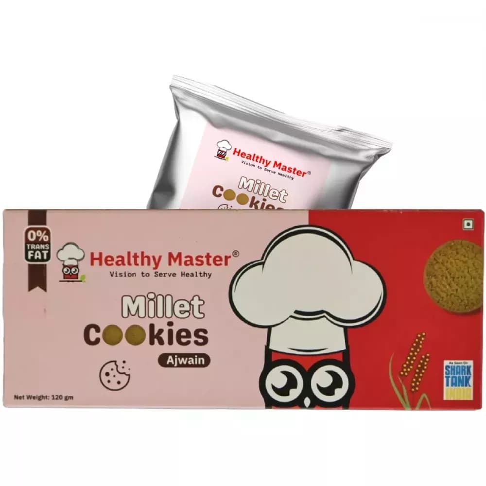 Healthy Master Millet Cookies Ajwain 120 g Main Image