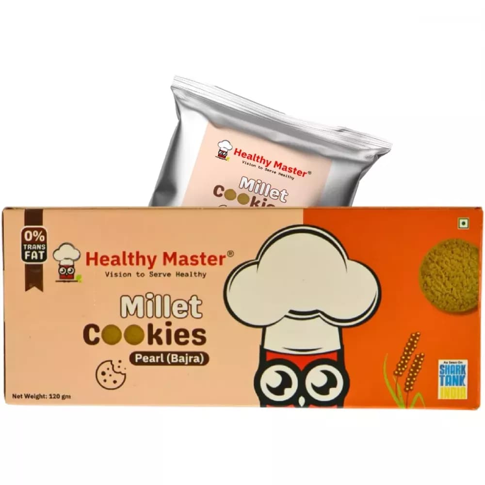 Healthy Master Millet Cookies Pearl (Bajra) 120 g Main Image