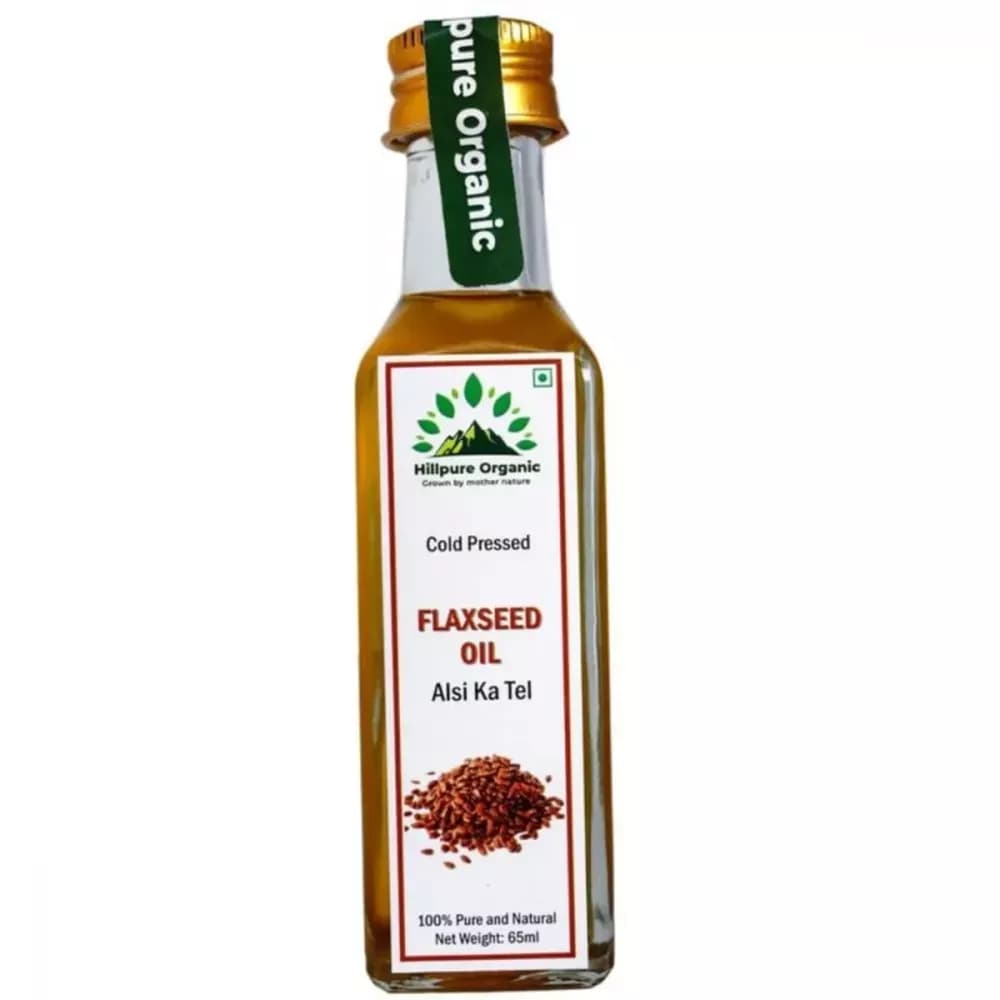 Hillpure Organic Cold Pressed Flaxseed Oil 65 ml Main Image