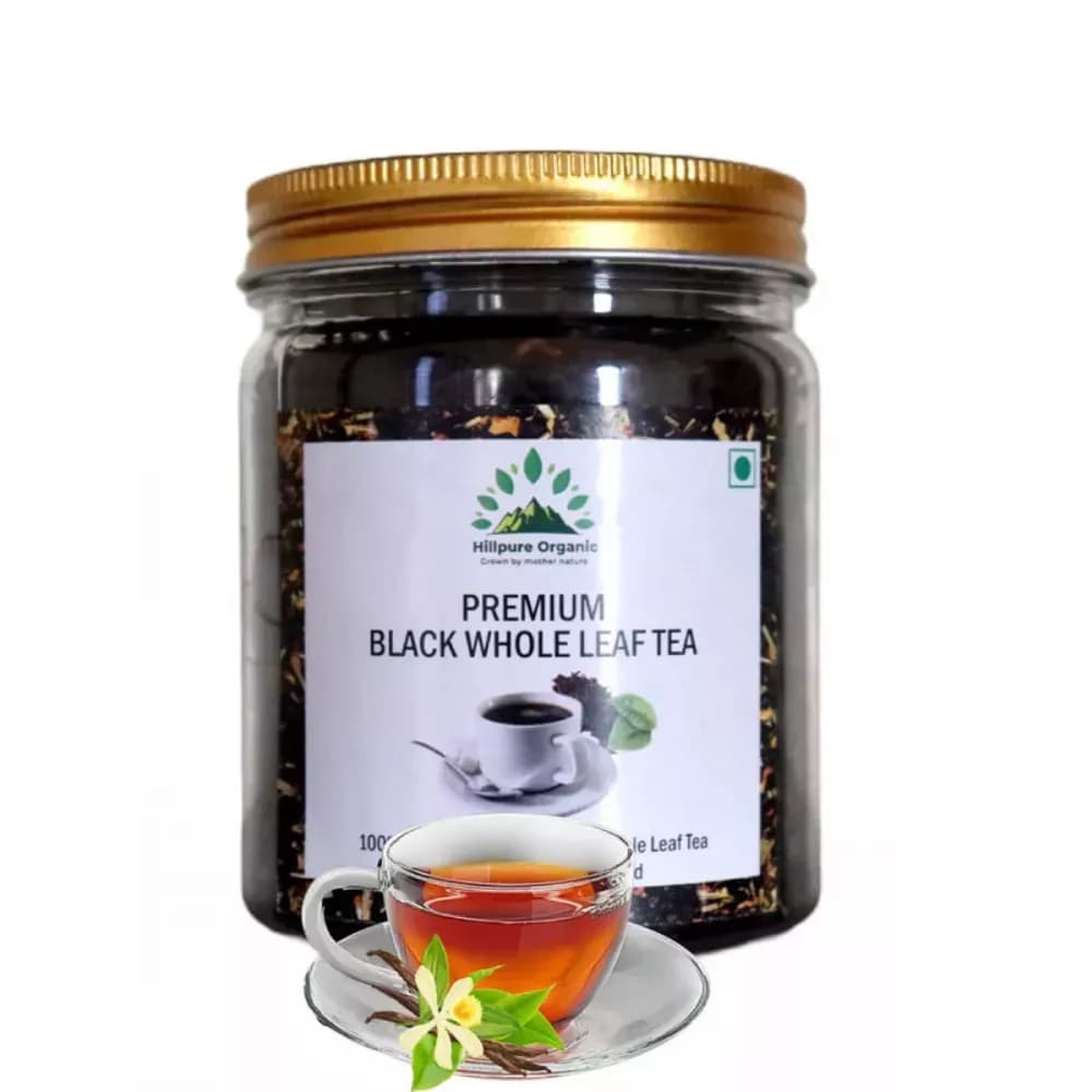 Hillpure Organic Premium Black Whole Leaf Tea 100 g Tea Main Image