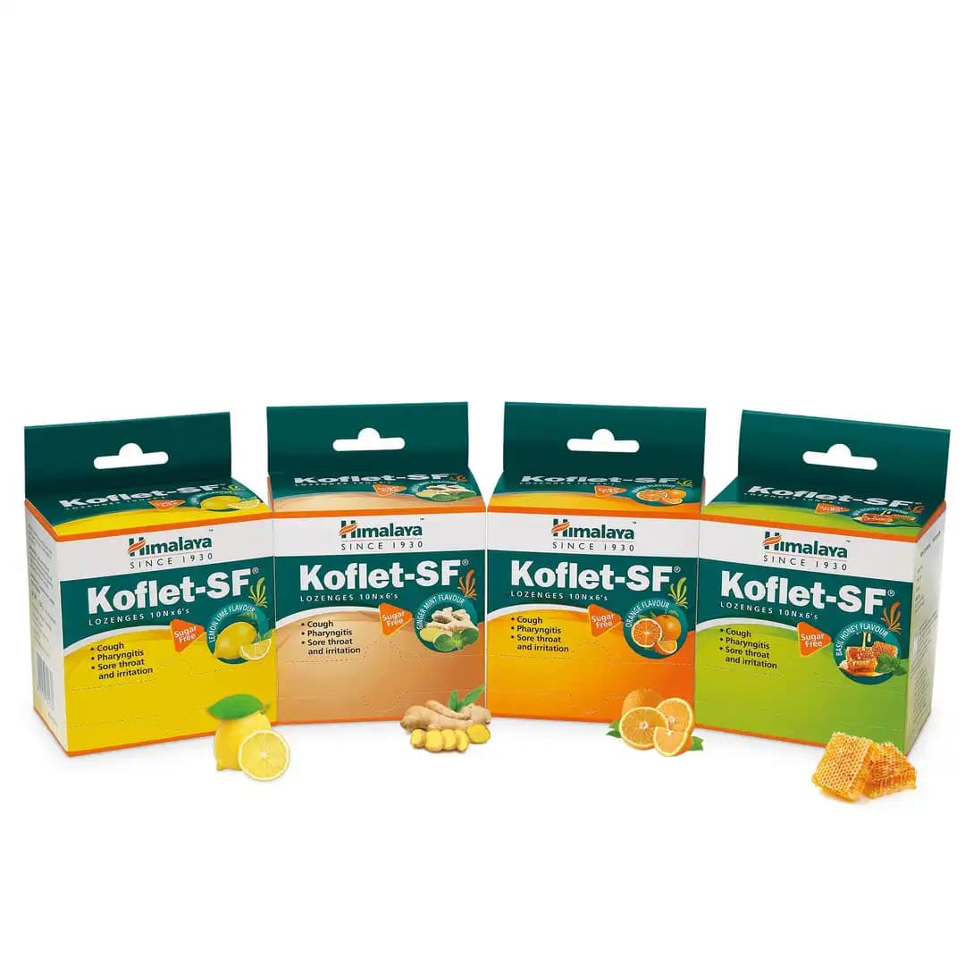 Himalaya koflet sf lozenges pack of 6 shopindianproductsa