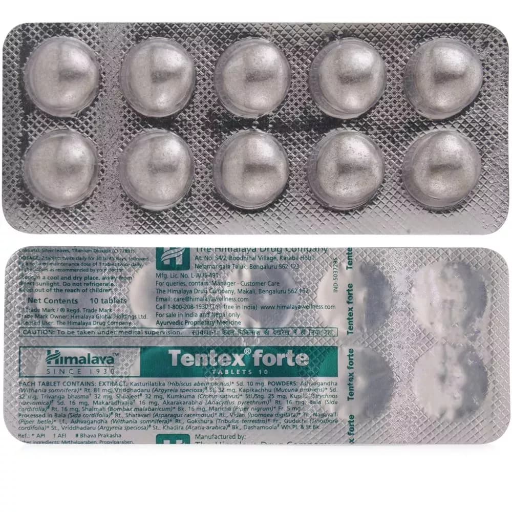 Himalaya Tentex Forte 10 Tablet strip