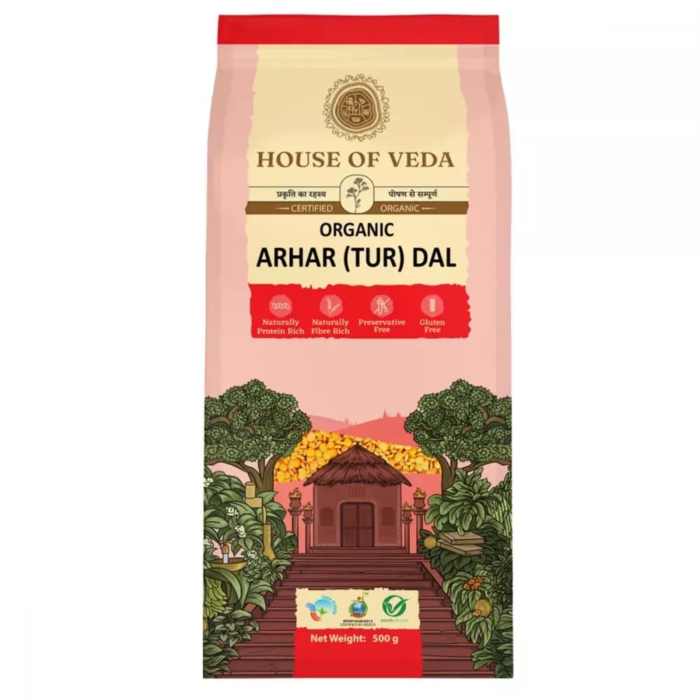 House of Veda Organic Arhar (Tur) Dal Main Image