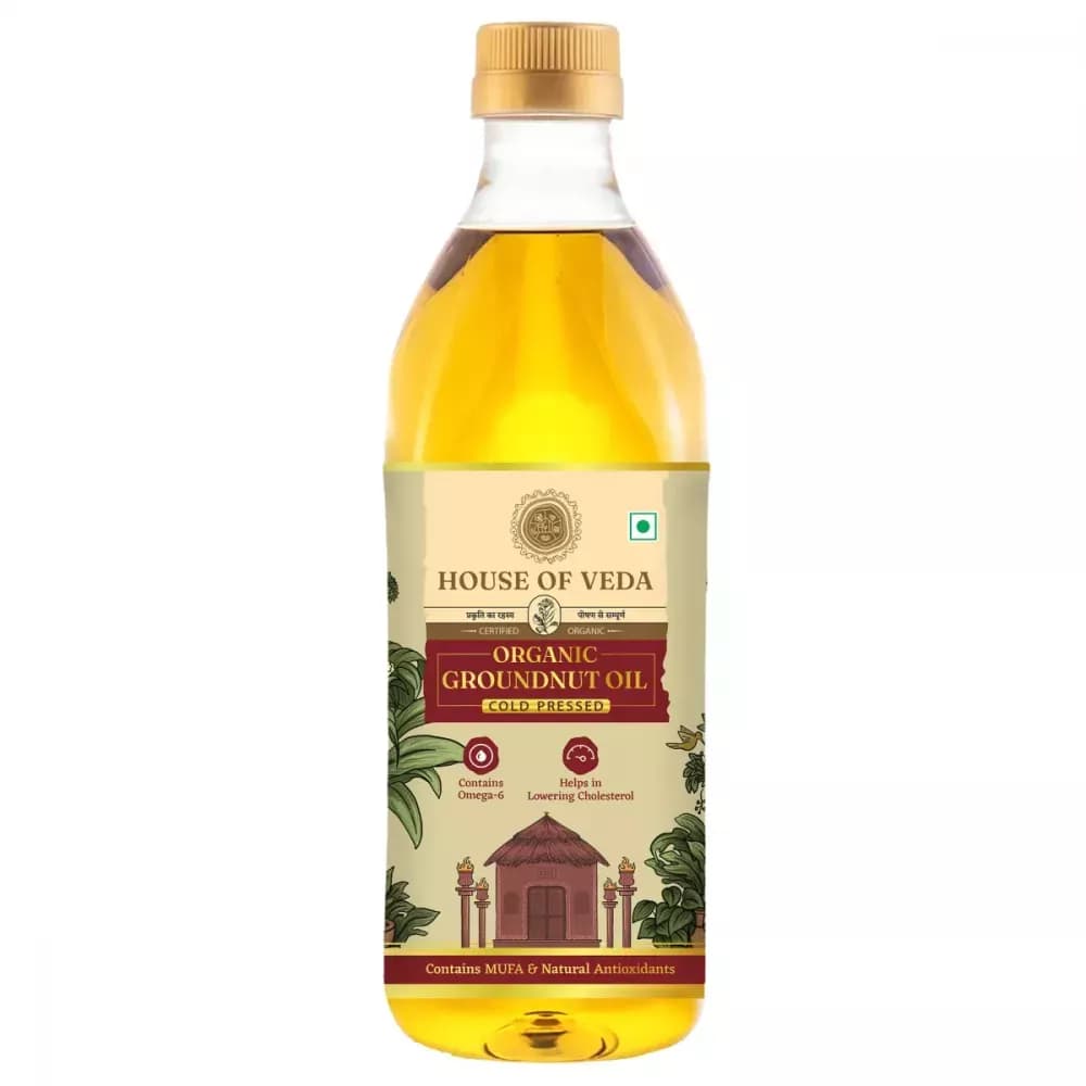 House of Veda Organic Groundnut Oil 1 ltr Main Image
