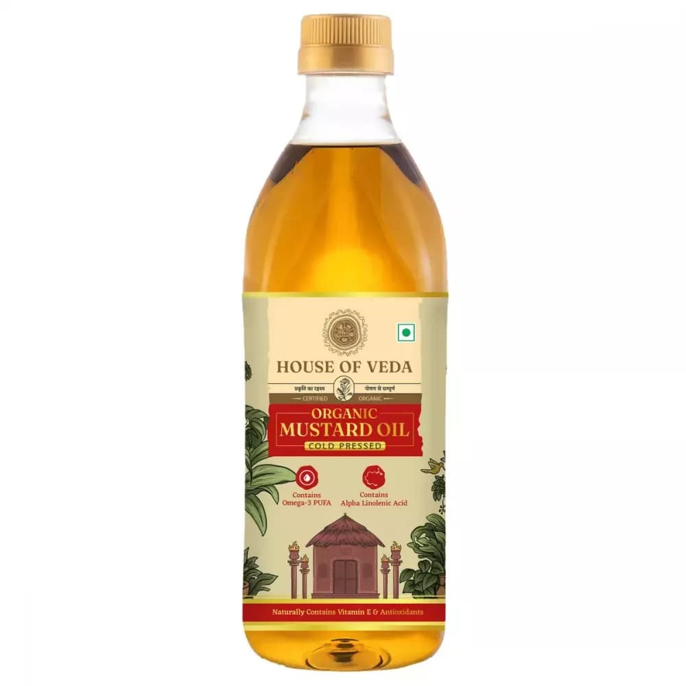 House of Veda Organic Mustard Oil 1 ltr Main Image