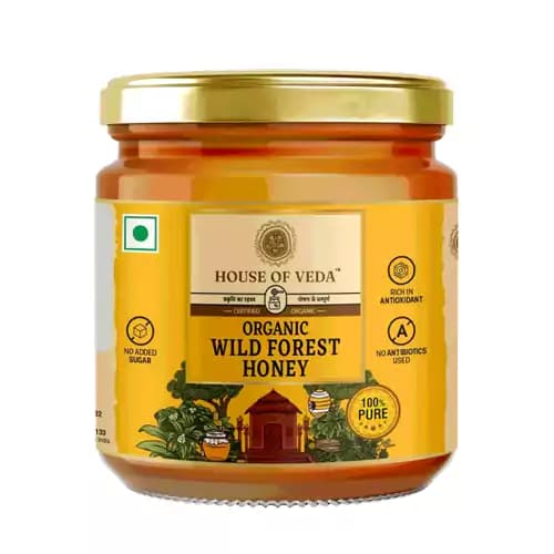 House of Veda Organic Wild Forest Honey 250 g Main Image