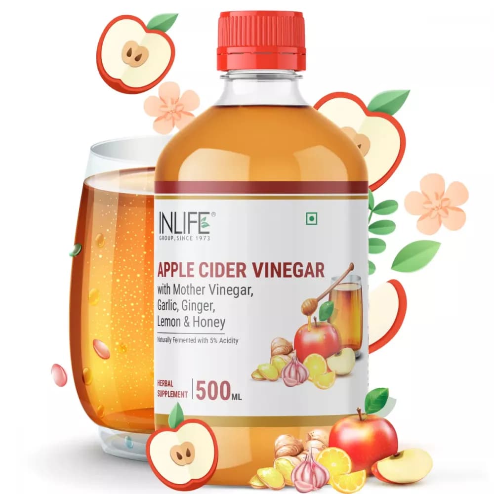 Inlife Apple Cider Vinegar With Ginger Garlic 500 ml main image