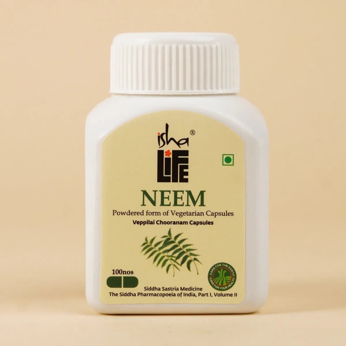 Isha life neem powder in veg capsules 100 capsules shopindianproductsa