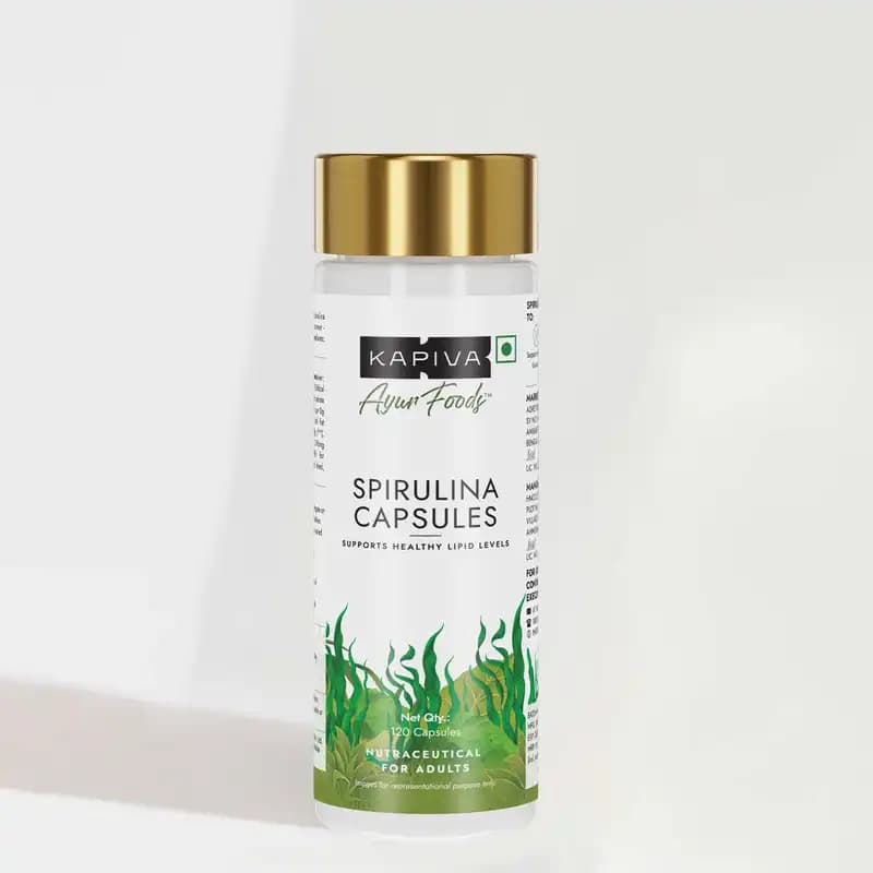 Kapiva spirulina capsules 120 capsules shopindianproductsa