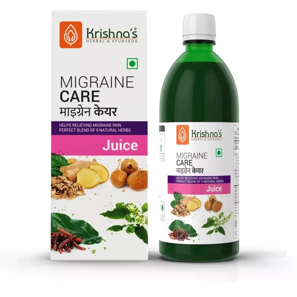 Krishna's Migraine Care Juice 500 ml bottle